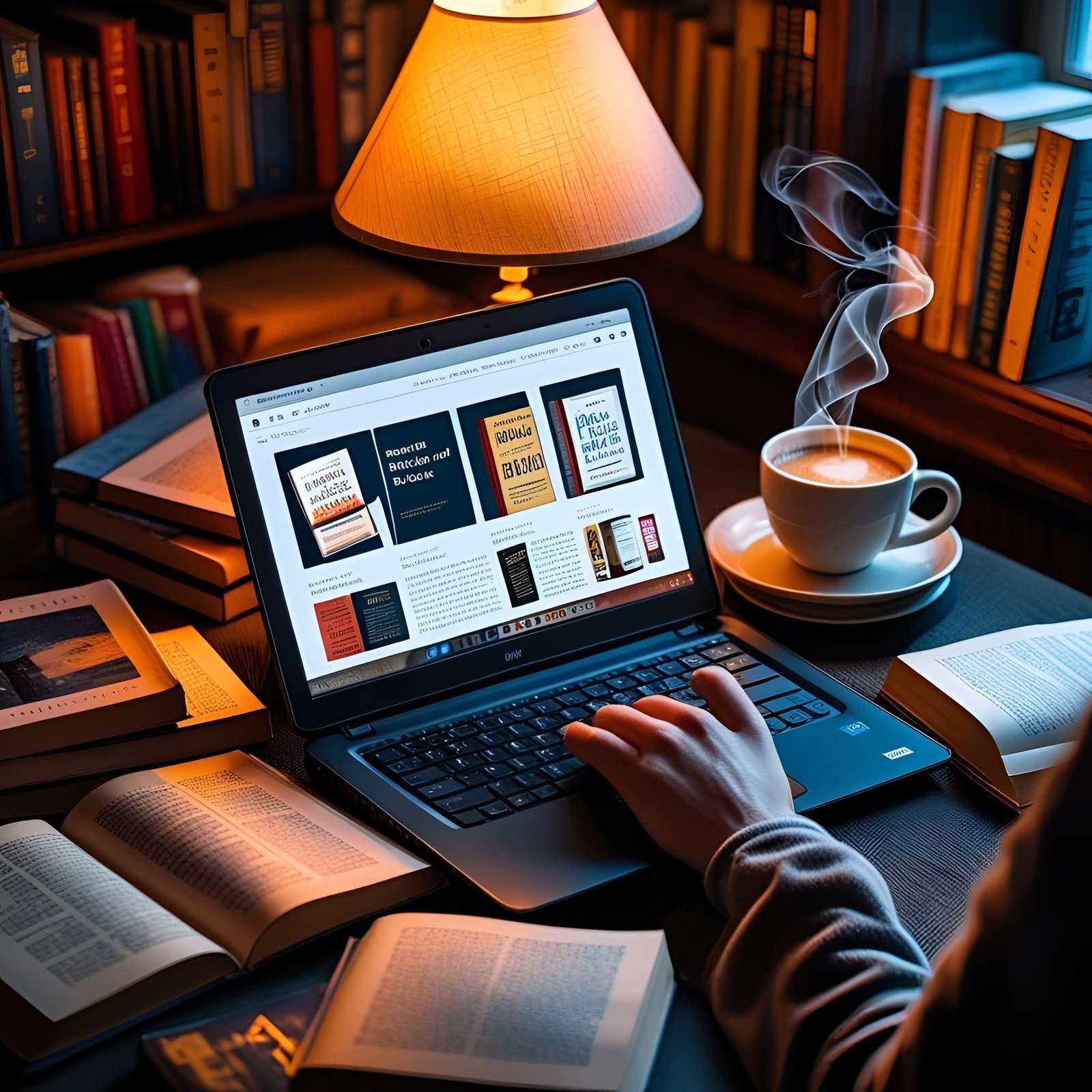 Início ebooks e computadores